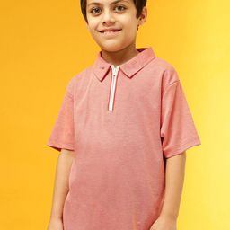 Instafab Boys Polo Collar Cotton T-shirt-image-63