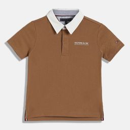 Tommy Hilfiger Boys Solid Polo Collar Cotton T-shirt-image-64
