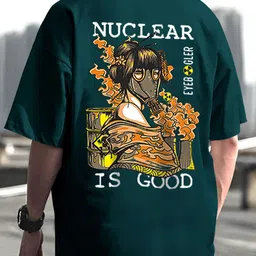 Eyebogler Graphic Printed Round Neck Cotton T-shirt-image-31