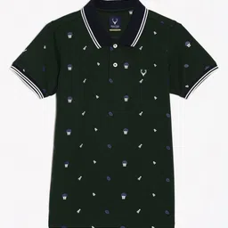 Allen Solly Junior Boys Conversational Printed Polo Collar T-shirt-picture-17