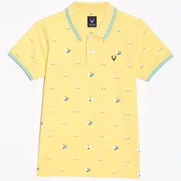 Allen Solly Junior Boys Conversational Printed Polo Collar T-shirt-picture-15