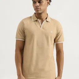 United Colors of Benetton Men Solid Polo Collar Cotton T-shirt-picture-56