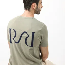 RARE RABBIT Men Stark Typographic Printed Regular Fit T-Shirt-image-69