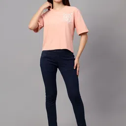 Cantabil Typography Printed Round Neck T-Shirt-picture-45