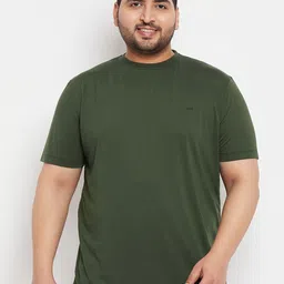 Adobe Plus Size Half Sleeve Round Neck Cotton T-shirt-image-10