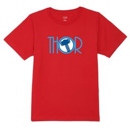 Marvel by Wear Your Mind Boys Thor Printed Pure Cotton T-shirt-image-50