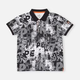 Pepe Jeans Boys Printed Polo Collar Short Sleeves Pure Cotton Casual T-shirt-image-88
