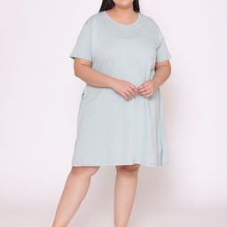 TITTLI Plus Size Pure Cotton T-shirt Night Dress-image-49