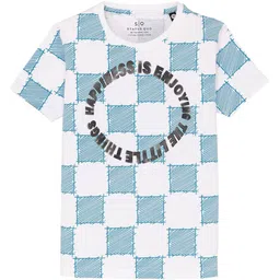 Status Quo Boys Typography Printed Round Neck Cotton T-shirt-image-86