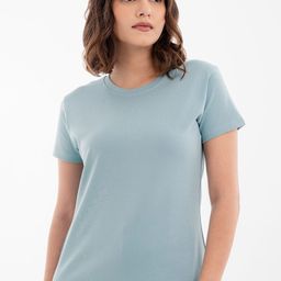 Halff Grey Premium Cotton Crew Neck T-shirt-image-88