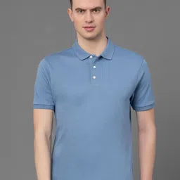 Red Tape Polo Collar Pure Cotton T-shirt-image-95
