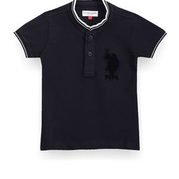 U.S. Polo Assn. Kids Boys Henley Collar Pure Cotton T-shirt-picture-12