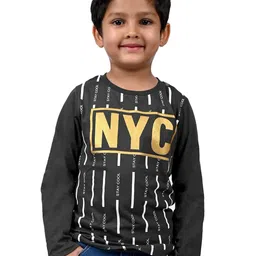 3PIN Boys Typography Printed Cotton T-shirt-image-97