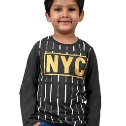 3PIN Boys Typography Printed Cotton T-shirt-image-98