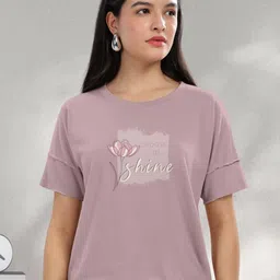 HELLCAT Women Graphic Printed Round Neck Cotton T-shirt-image-53