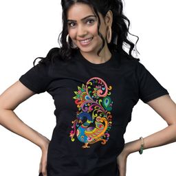 Tedhi Medhi Family Women Graphic Printed Round Neck Cotton T-shirt-image-76