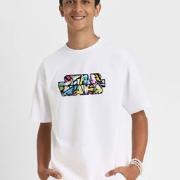 VEIRDO Boys Typography Printed Pure Cotton Raw Edge T-shirt-33