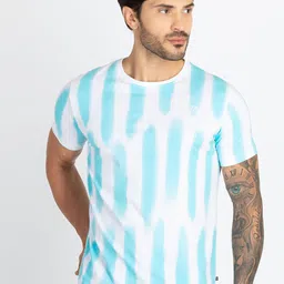 Status Quo Men Printed Pure Cotton Raw Edge T-shirt-image-21