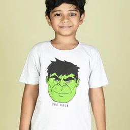 Nap Chief Kids Grey Hulk Printed Pure Cotton Slim Fit T-shirt-image-16