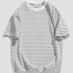 StyleCast x Revolte Men Striped Round Neck Cotton T-shirt-picture-17