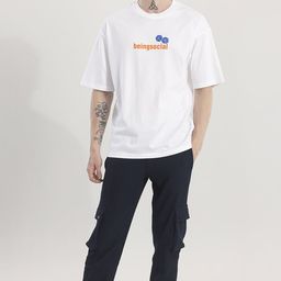 Snitch White Typography Printed Oversized Cotton T-shirt-image-26