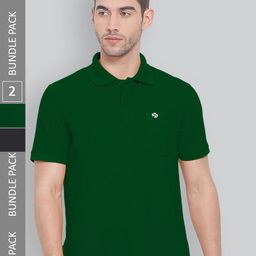 LUX NITRO Pack Of 2 Polo Collar Anti Odour Sports T-shirt-image-37