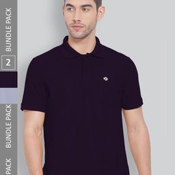 LUX NITRO Pack Of 2 Polo Collar Anti Odour Sports T-shirt-image-102