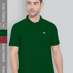 LUX NITRO Pack Of 2 Polo Collar Anti Odour T-shirt-image-99