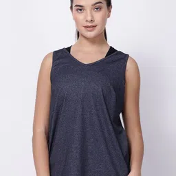 STUDIOACTIV Women Grey Sleeveless Racerback Regular Fit T-shirt-image-42