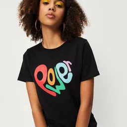 max Typographic Printed Pure Cotton T-Shirt-image-59