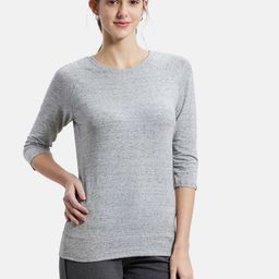 Jockey Regular Fit Solid Round Neck Three Quarter Sleeve T-Shirt-image-53