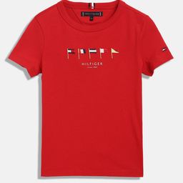 Tommy Hilfiger Boys Graphic Printed Round Neck Cotton T-shirt-28