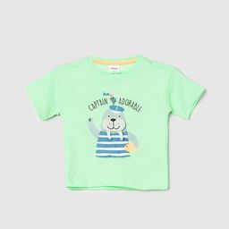 max Boys Typography Printed Pure Cotton T-shirt-image-76