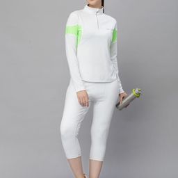 JUMP USA Women Printed Polo Collar Pockets T-shirt-image-98