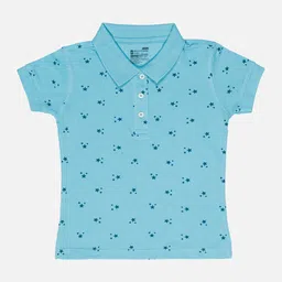 Bodycare Girls Conversational Printed Polo Collar Cotton T-shirt-image-69