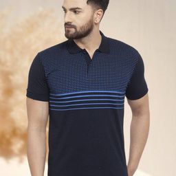 WILD WEST Men Polo Collar Pockets T-shirt-image-55