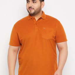 Adobe Plus Size Polo Collar Short Sleeves T-shirt-image-28
