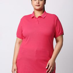 Wear Your Opinion Plus Size Polo Collar Cotton T-shirt-image-69