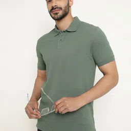 Octave Polo Collar Cotton T-shirt-image-54