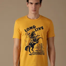 Wrangler Graphic Printed Cotton T-shirt-image-84