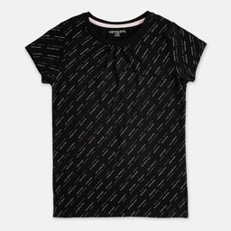 Pantaloons Junior Girls Typography Printed Cotton T-shirt-picture-39