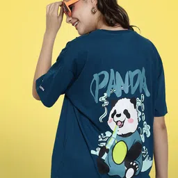 Fabflee Graphic Printed Cotton Oversized T-shirt-image-13