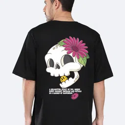 Mad Over Print Typography Printed Drop-Shoulder Sleeves Oversized T-shirt-image-32