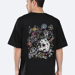 Mad Over Print Typography Printed Short Sleeves Oversized T-shirt-image-88