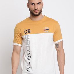 Cantabil Colourblocked Round Neck Cotton T-shirt-picture-21
