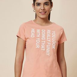 Globus Typography Printed Pure Cotton T-shirt-image-79