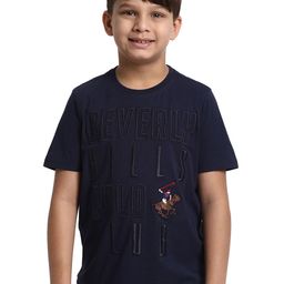 Beverly Hills Polo Club Boys Typography Round Neck Short Sleeves Pure Cotton T-shirt-image-16