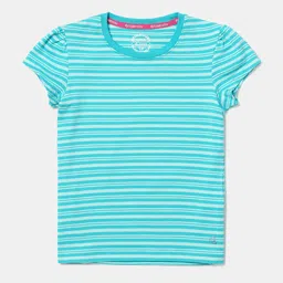 Jockey Girls Striped Short Sleeves Slim Fit Cotton T-shirt-picture-47