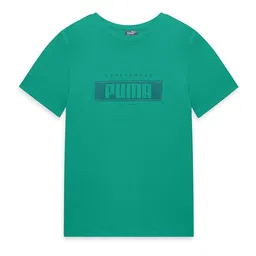 Puma Boys Logo Printed Crew-Neck Regular Fit Cotton T-Shirt-image-95