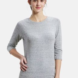 Jockey Regular Fit Solid Round Neck Three Quarter Sleeve T-Shirt-image-55